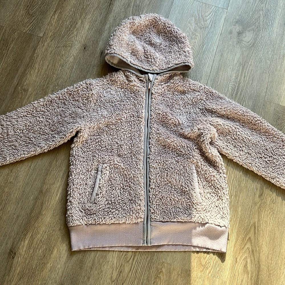 Athleta Girls, Teddy style hoodie, Size 12/Large